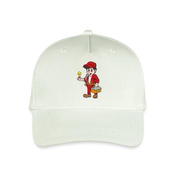 Elektriker - Kinder Bio Basecap - Helles Mintgrün - Vorne