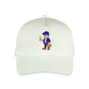 Elektriker - Kinder Bio Basecap - Helles Mintgrün - Vorne