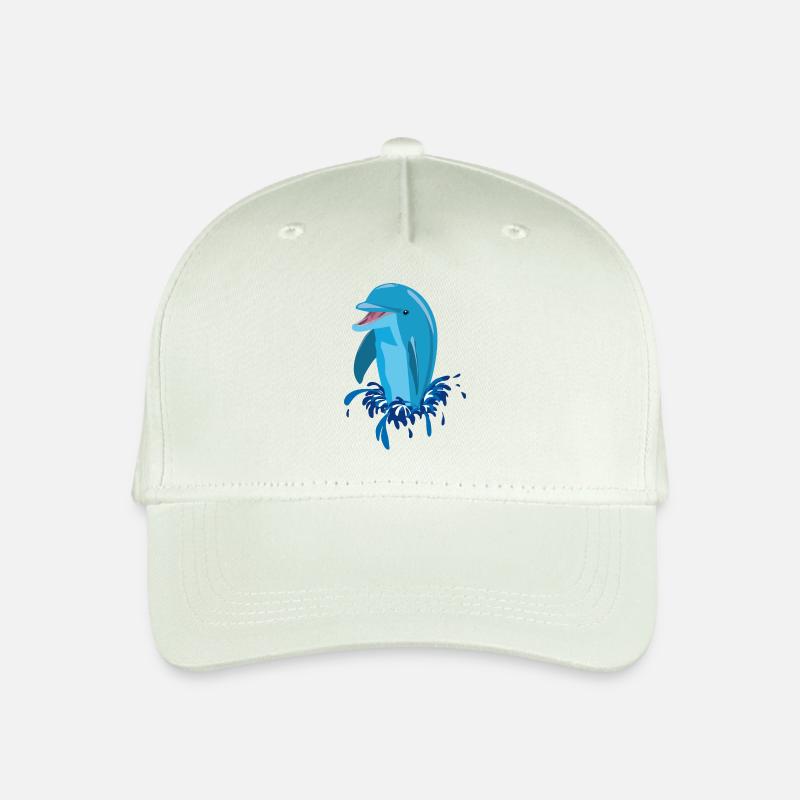 Dauphin bleu riant - Casquette de baseball bio Enfant - vert menthe clair