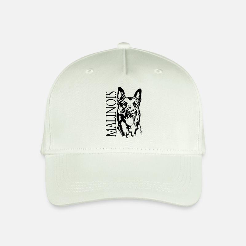 Malinois Portrait Hund Hunde Wilsigns - Kinder Bio Basecap - Helles Mintgrün