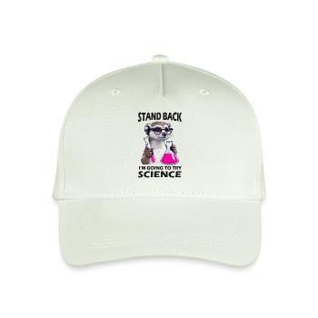 Stand Back - Meerkat in Science Mode - Organic Kids’ Baseball Cap - light mint green - Front