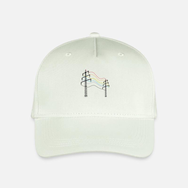 unter strom - Kinder Bio Basecap - Helles Mintgrün