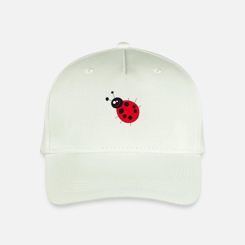 Marienkäfer - Kinder Bio Basecap - Helles Mintgrün