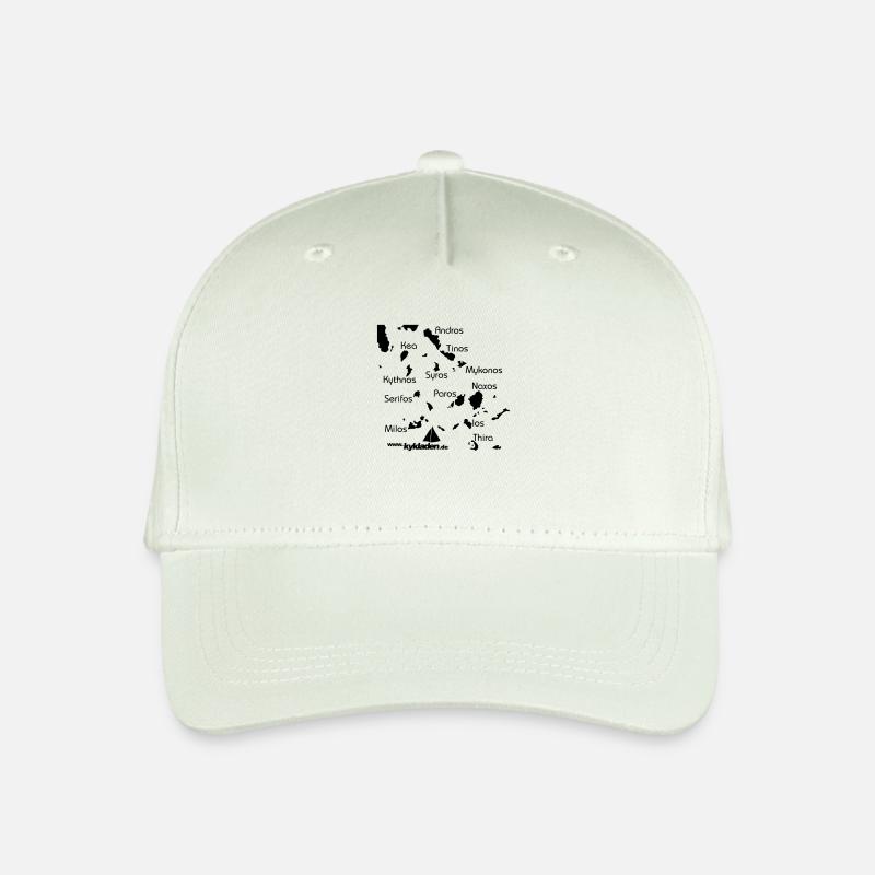 Kykladen Griechenland Crewshirt - Kinder Bio Basecap - Helles Mintgrün