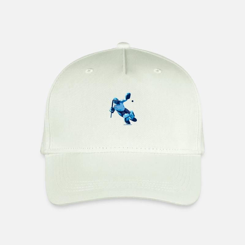 Torwart blau - Kinder Bio Basecap - Helles Mintgrün