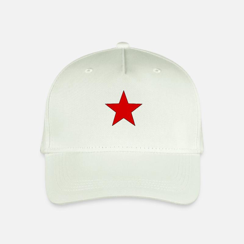 Roter Stern - Kinder Bio Basecap - Helles Mintgrün