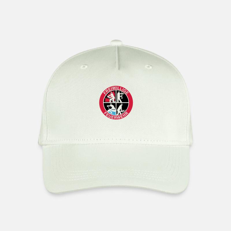 Freiwillige Feuerwehr Logo 3farbig - Kinder Bio Basecap - Helles Mintgrün