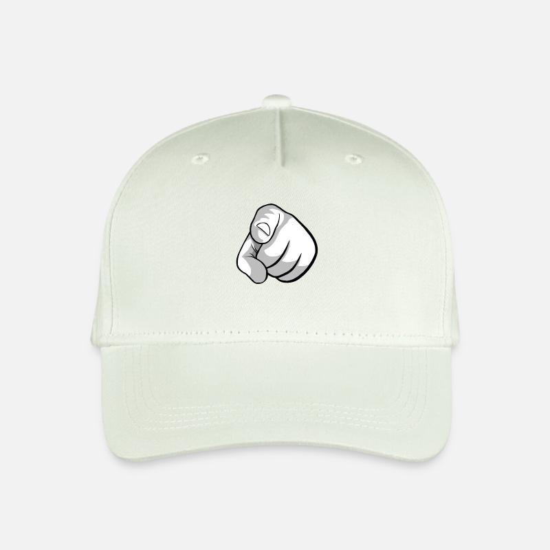 Zeigefinger - Kinder Bio Basecap - Helles Mintgrün