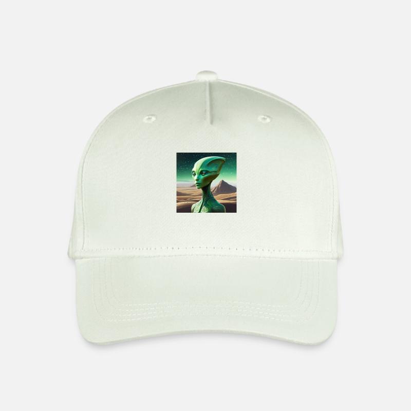 Grünes Alien - Kinder Bio Basecap - Helles Mintgrün