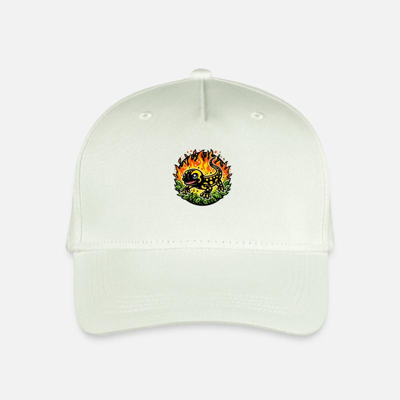 Feuersalamander - Kinder Bio Basecap - Helles Mintgrün