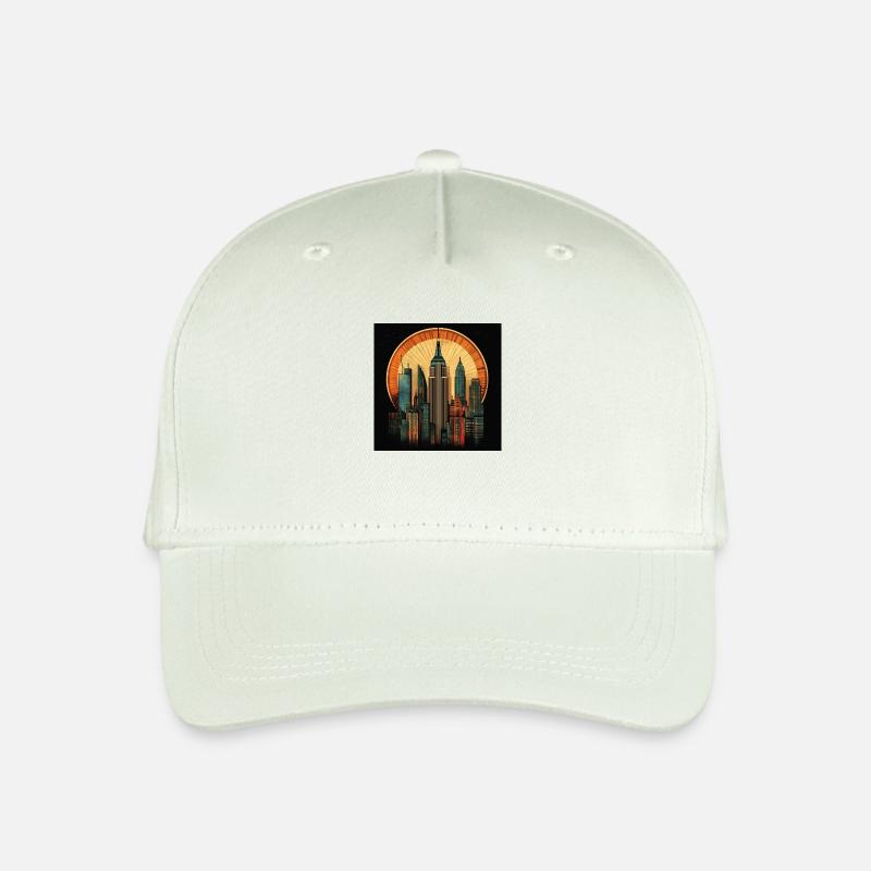 New York Art Deco - Kinder Bio Basecap - Helles Mintgrün