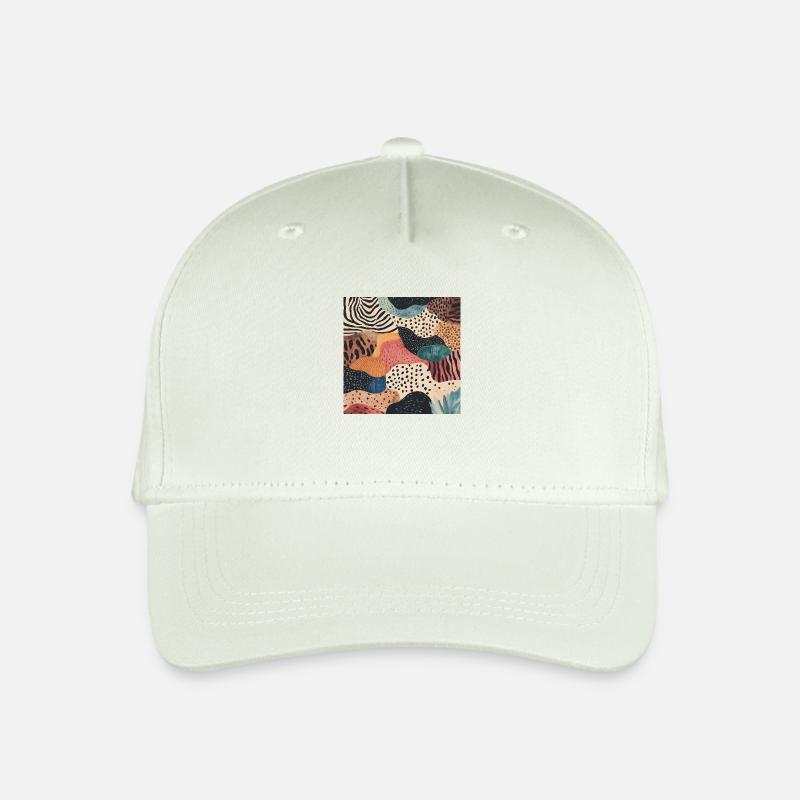 Diversity pattern - Organic Kids’ Baseball Cap - light mint green