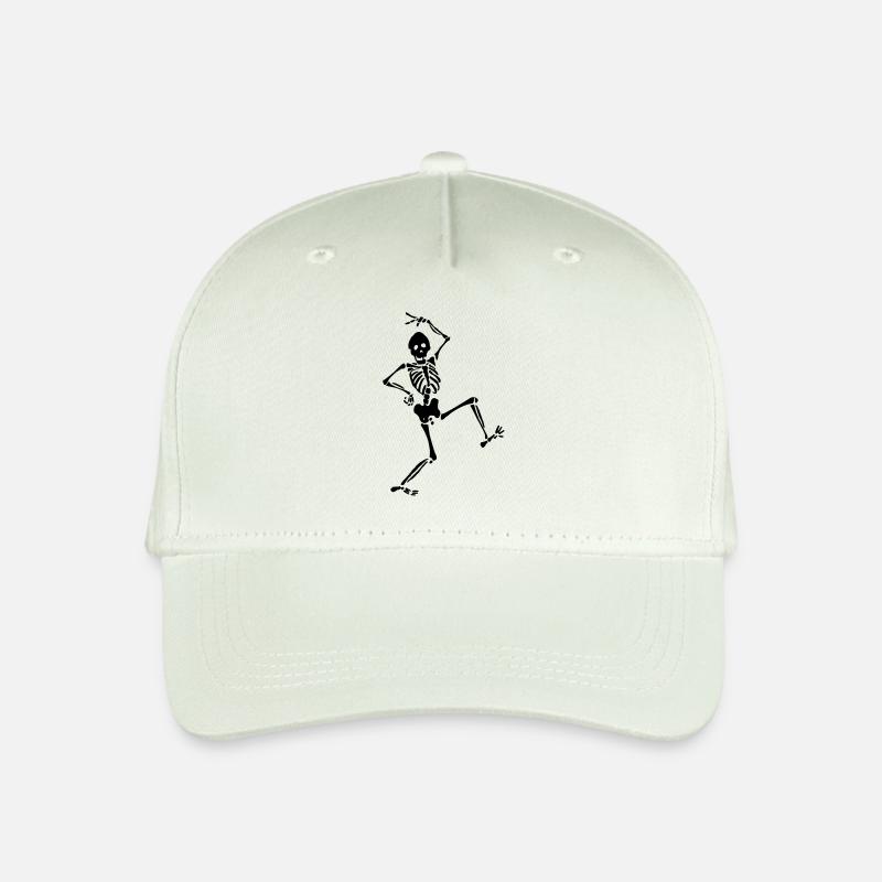 Tanzen-Skelett - Kinder Bio Basecap - Helles Mintgrün