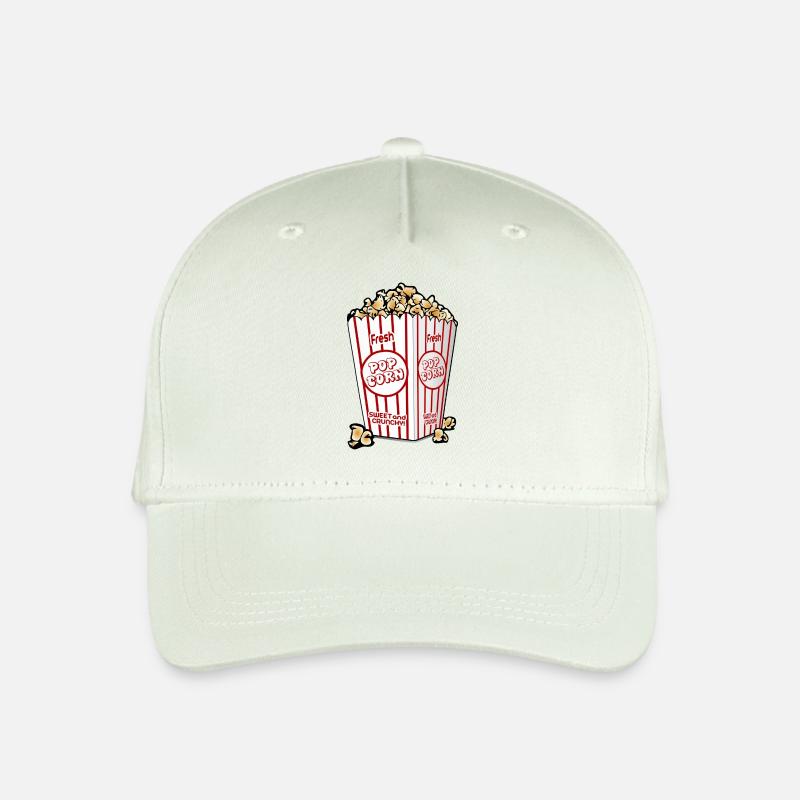 Popcorn. Geschenkidee - Kinder Bio Basecap - Helles Mintgrün