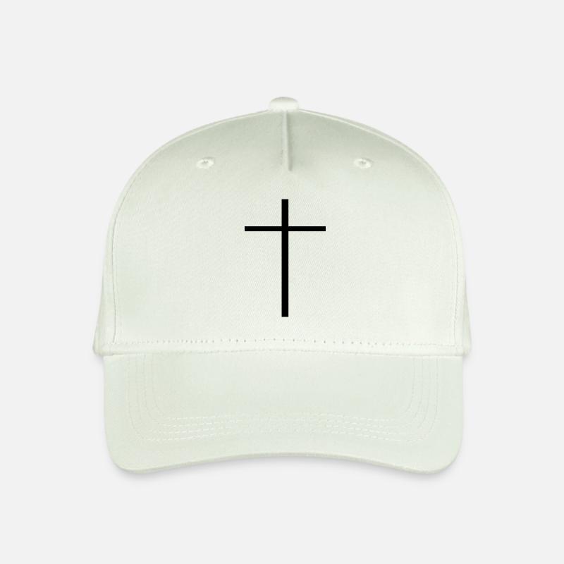 Schwarzes Kreuz - Kinder Bio Basecap - Helles Mintgrün