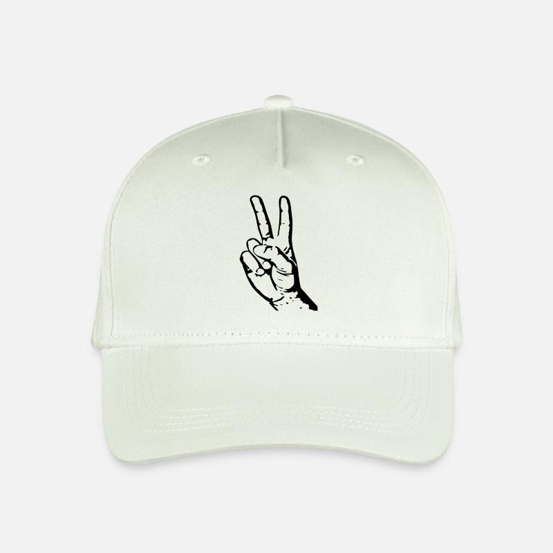 peace - Kinder Bio Basecap - Helles Mintgrün