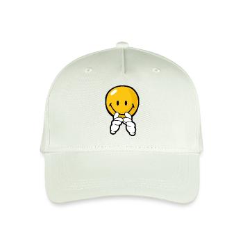 Smiley Confidence Expectation - Organic Kids’ Baseball Cap - light mint green - Front