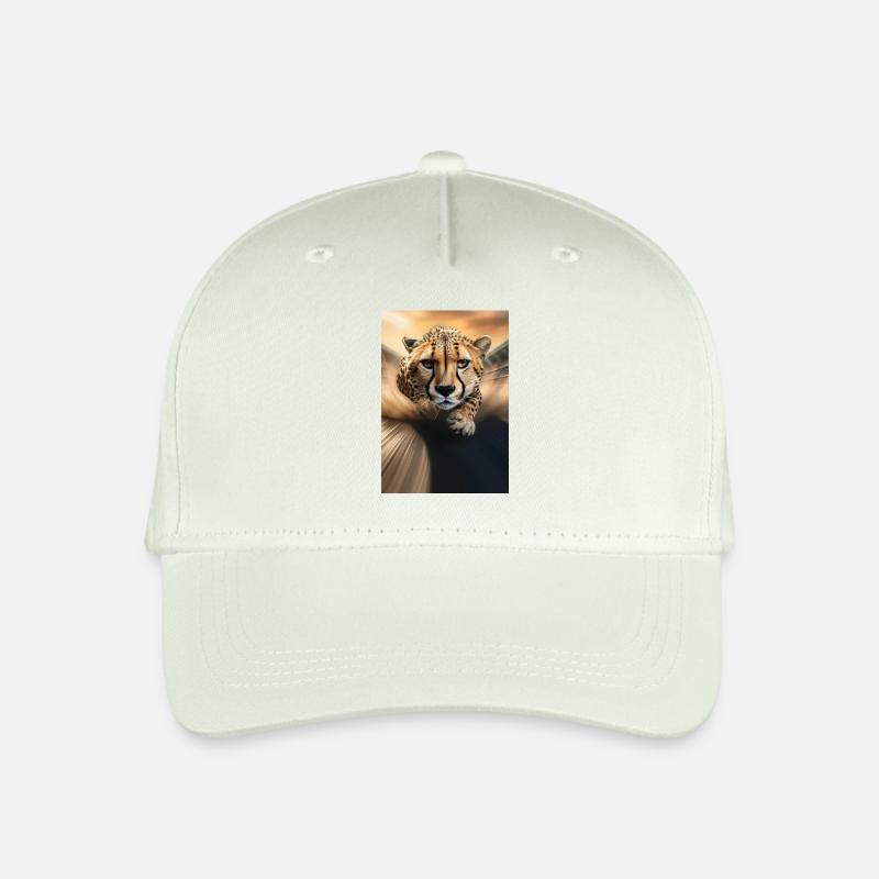 Sprintender Gepard - Kinder Bio Basecap - Helles Mintgrün