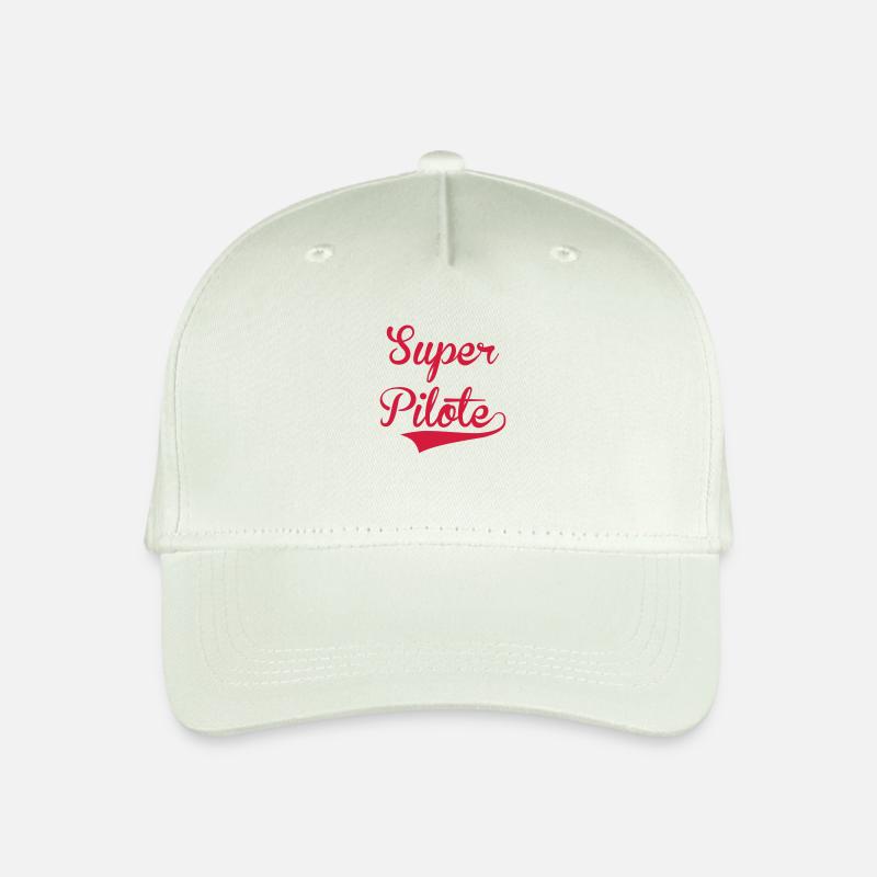 Rennfahrer / Pilot / Auto / Luftfahrt / Luft - Kinder Bio Basecap - Helles Mintgrün
