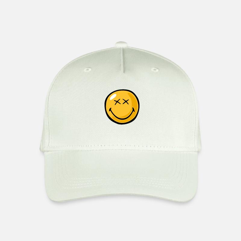 Smiley happy xx eyes - Kinder Bio Basecap - Helles Mintgrün