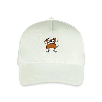Hund Tier guckt böse wütend ernst aggressiv sauer - Kinder Bio Basecap - Helles Mintgrün - Vorne