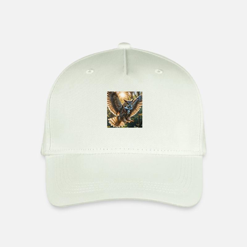 Eule - Kinder Bio Basecap - Helles Mintgrün