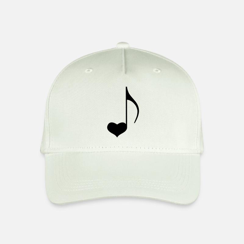 Music Love Note - Kinder Bio Basecap - Helles Mintgrün