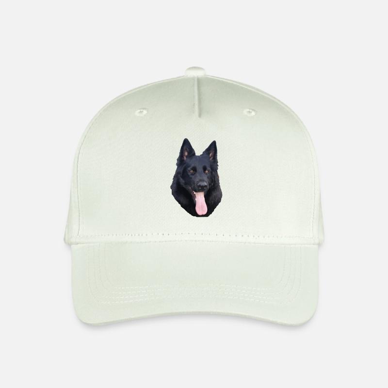 Black Beauty Portrait - Kinder Bio Basecap - Helles Mintgrün