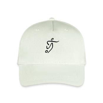 Football - Organic Kids’ Baseball Cap - light mint green - Front