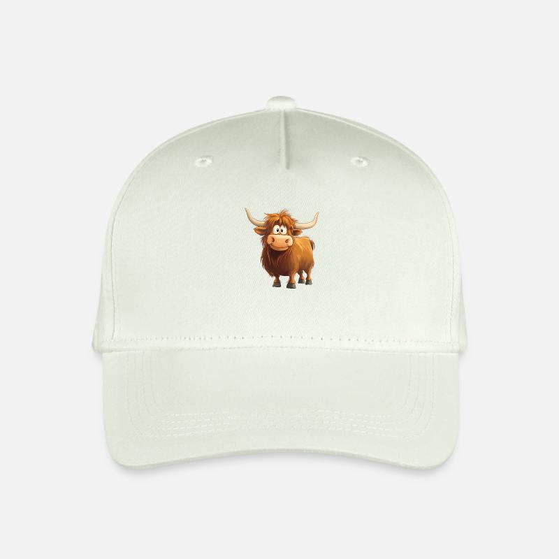 Hochlandrind - Kinder Bio Basecap - Helles Mintgrün