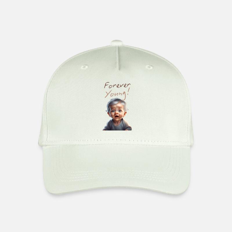 für immer jung - Kinder Bio Basecap - Helles Mintgrün