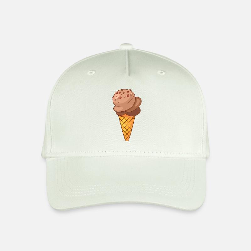 Eis Speiseeis Eiskrem Eiscreme Kugeleis Eisbecher - Kinder Bio Basecap - Helles Mintgrün