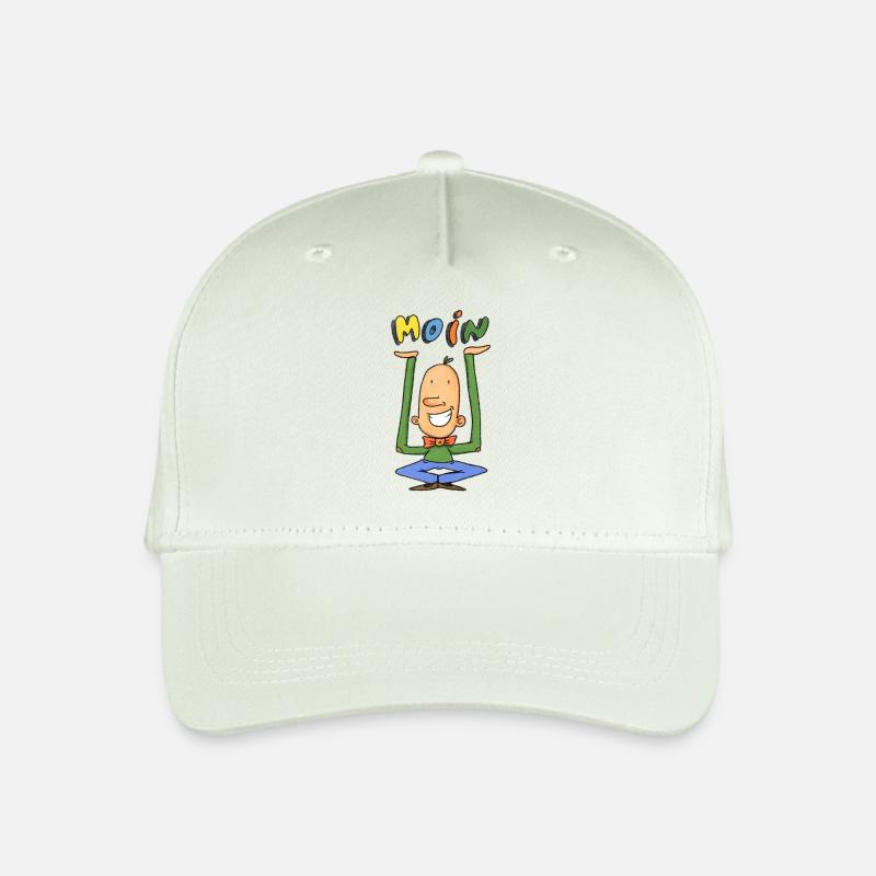 Moin Mann - Kinder Bio Basecap - Helles Mintgrün