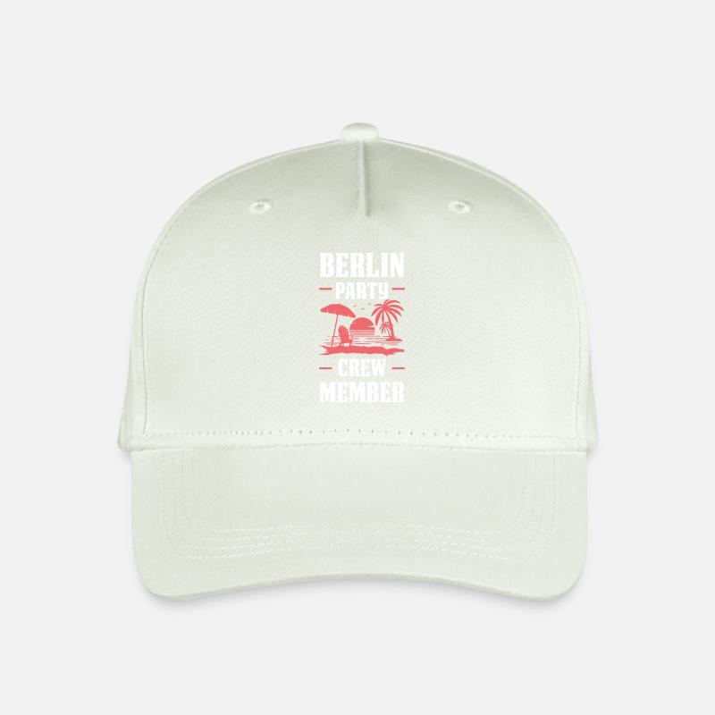 Berlin Party Crew - Kinder Bio Basecap - Helles Mintgrün