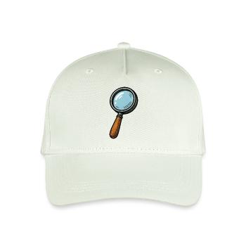 magnifying glass - Organic Kids’ Baseball Cap - light mint green - Front