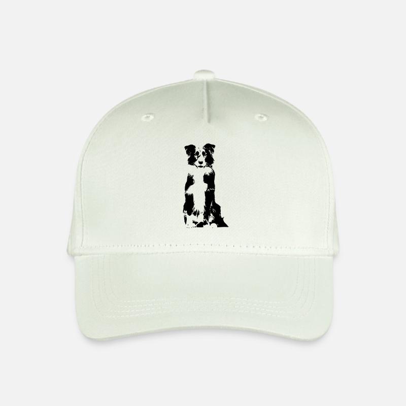 Border Collie - Kinder Bio Basecap - Helles Mintgrün