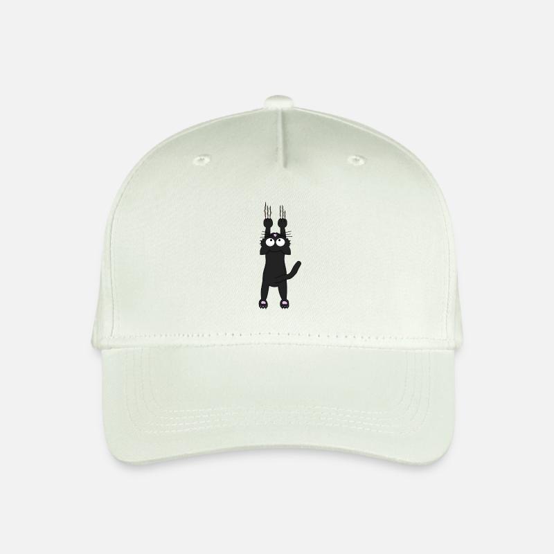 Schwarze Katze - Kinder Bio Basecap - Helles Mintgrün