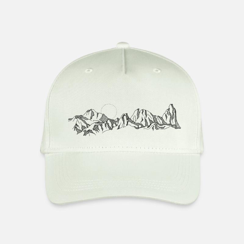 Berge - Kinder Bio Basecap - Helles Mintgrün
