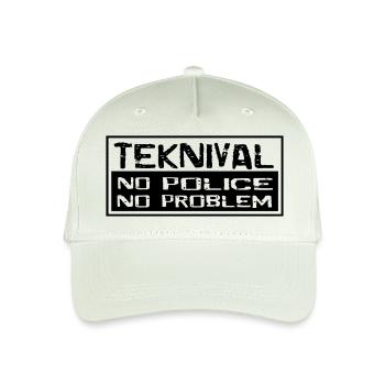 teknival no police no pro - Casquette de baseball bio Enfant - vert menthe clair - Devant