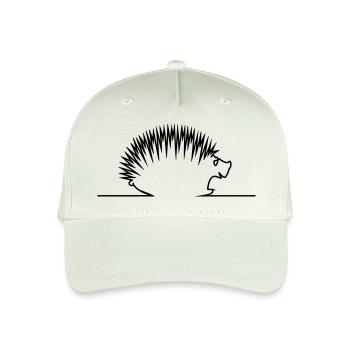 Igel / hedgehog (1c) - Kinder Bio Basecap - Helles Mintgrün - Vorne