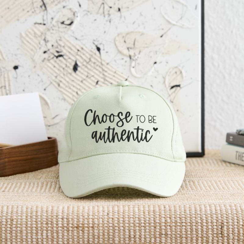 Choose To Be Authentic Inspirational Message Organic Kids’ Baseball Cap