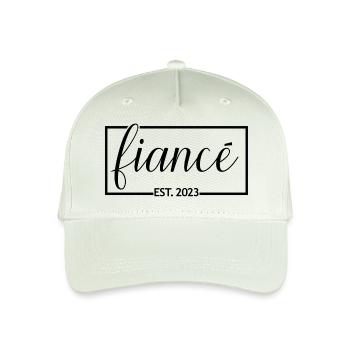 Verlobter Est. 2023 Verlobungsgeschenk Hochzeit des Bräutigams - Kinder Bio Basecap - Helles Mintgrün - Vorne