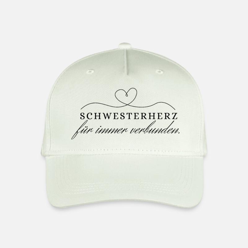 Schwesterherz - Kinder Bio Basecap - Helles Mintgrün