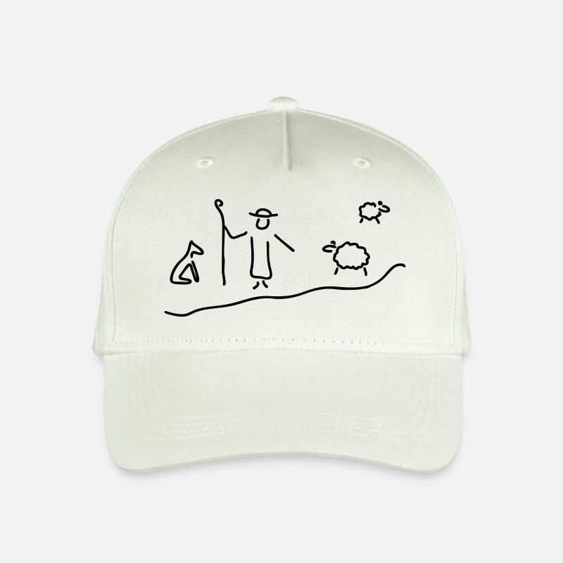 schäfer mit herde - Kinder Bio Basecap - Helles Mintgrün