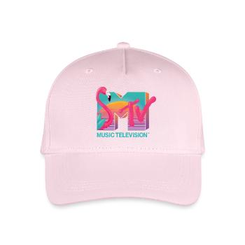 MTV Music Television Flamingo-Logo - Kinder Bio Basecap - Hellrosa - Vorne