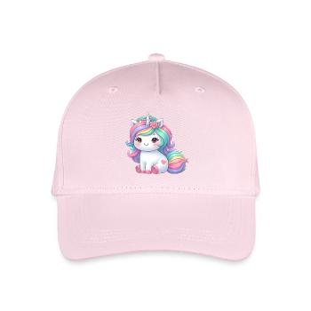 Einhorn Silver - Kinder Bio Basecap - Hellrosa - Vorne
