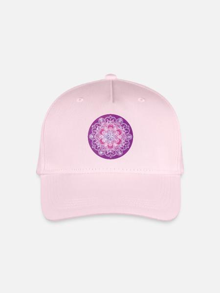 Mandala Amethyst – Intuition & innere Klarheit - Kinder Bio Basecap - Hellrosa