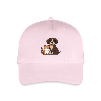 Lustige Freundschaft - Kinder Bio Basecap - Hellrosa - Vorne