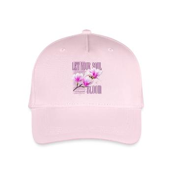 Lass die Seele blühen - Magnolie Magnolien - Kinder Bio Basecap - Hellrosa - Vorne