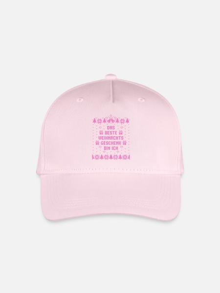 Das beste Weihnachtsgeschenk bin ich - Weihnachten - Kinder Bio Basecap - Hellrosa